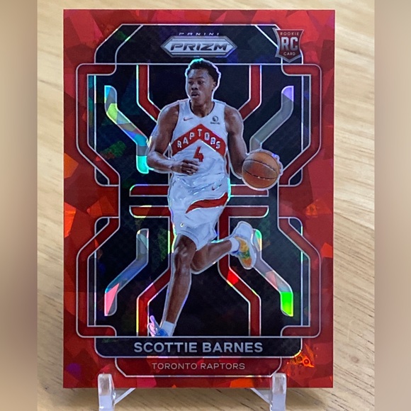 Scottie Barnes 2021-22 Prizm Red Ice Parallel RC #320 - Picture 1 of 6